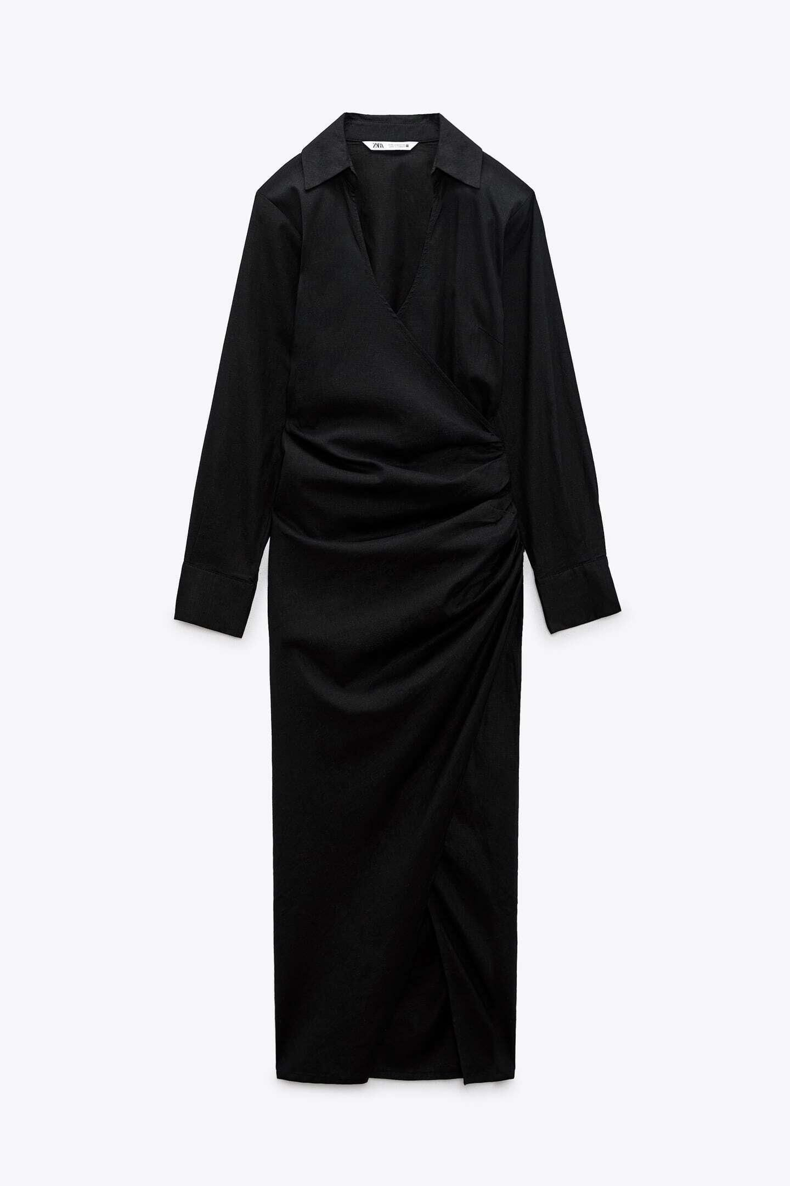 Vestido negro de Zara.