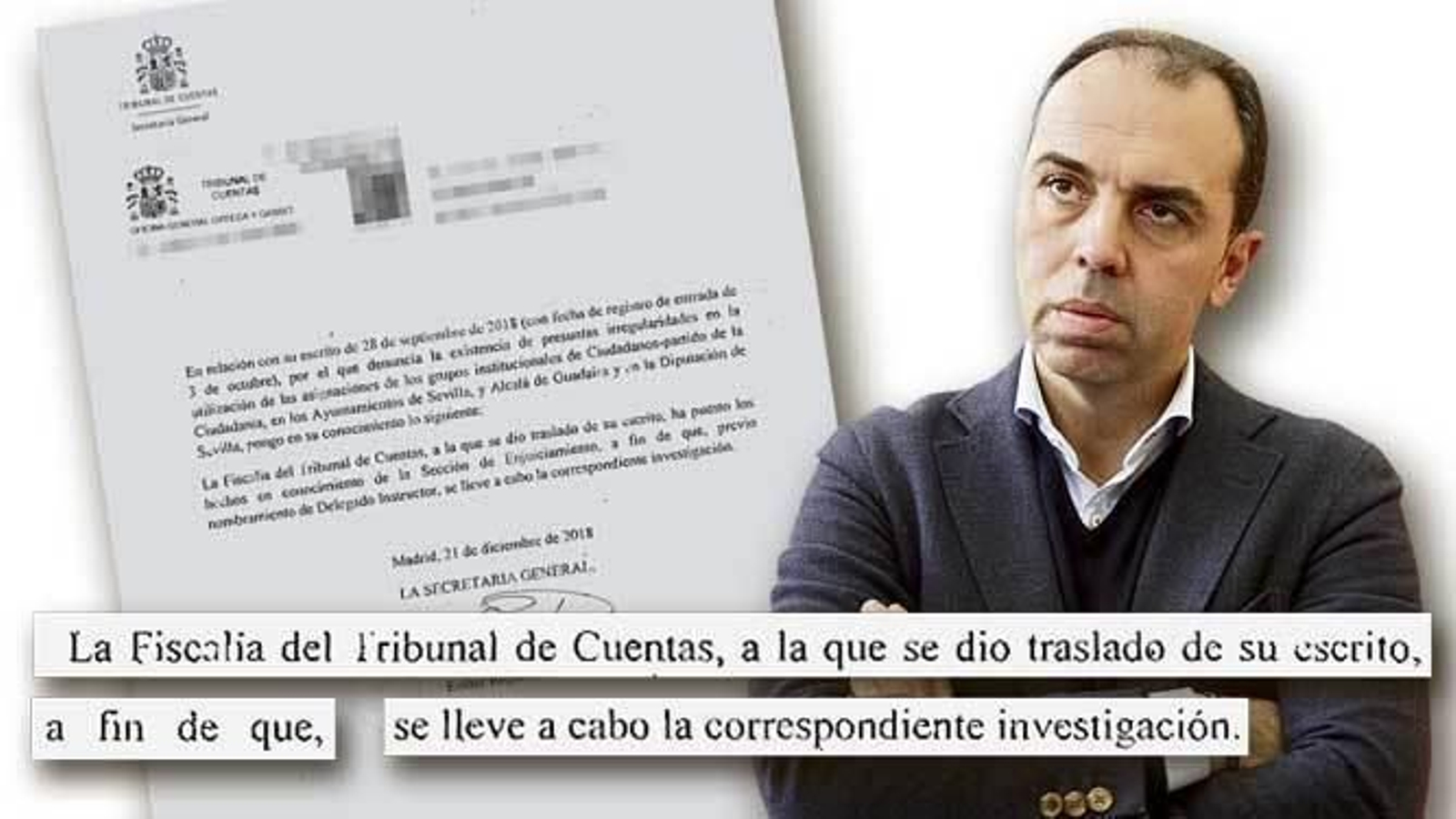 El Tribunal de Cuentas investiga al portavoz de Cs Javier Millán