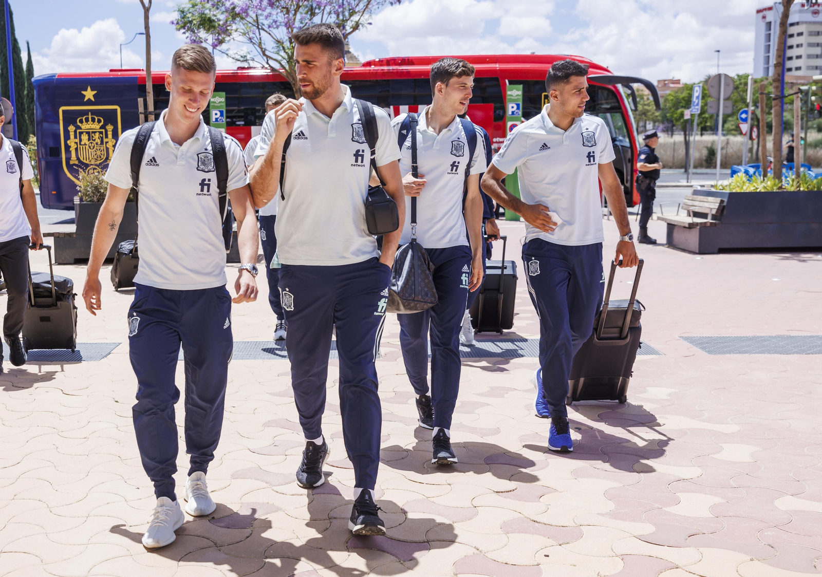 Las imágenes de la selección española en Sevilla