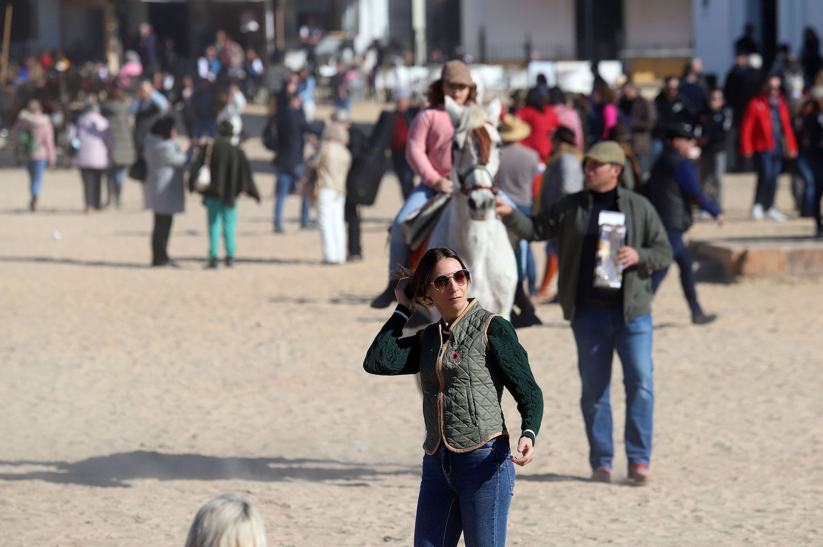 Imágenes del ambiente previo a la celebración de la Candelaria en El Rocío