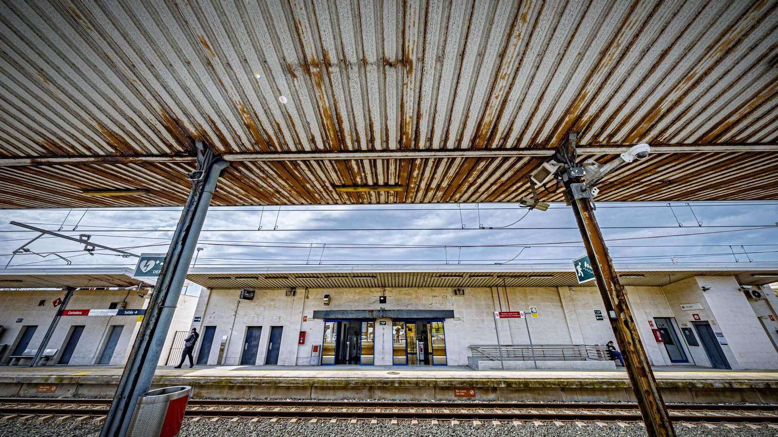 Las imágenes del estado de la estación de trenes en Cortadura