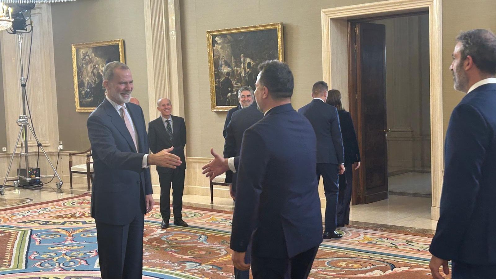 La recepción del Rey Felipe VI al Unicaja, en fotos