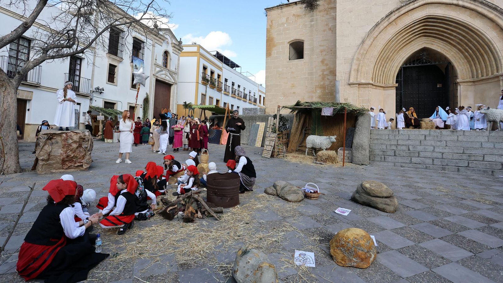 Imágenes del Belén Viviente de la plaza San Lucas en Jerez