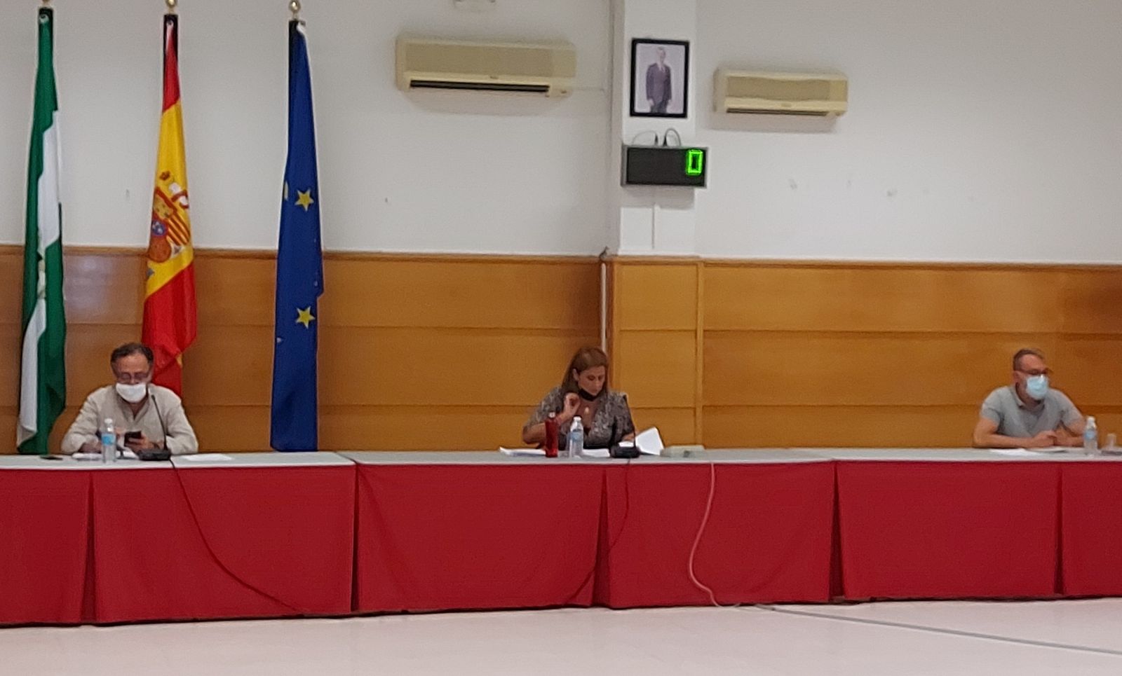 Un momento de la sesión plenaria celebrada en el Ayuntamiento de Baena.