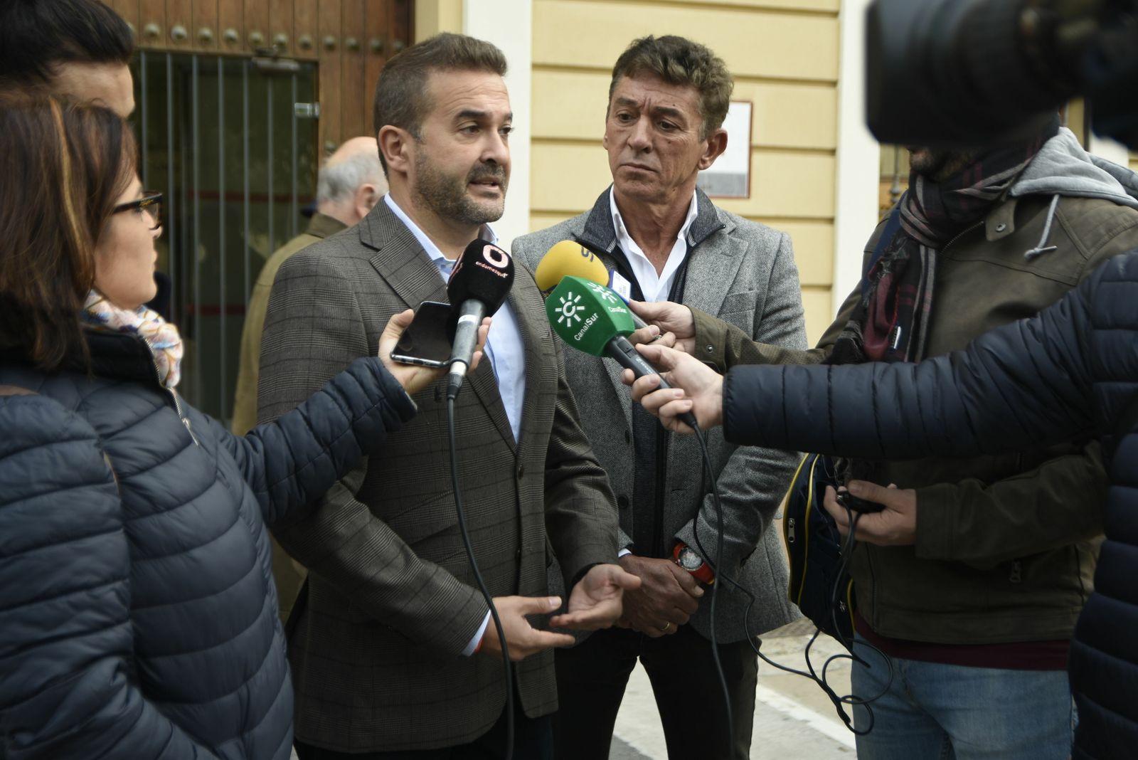 Marcial Gómez, en una comparecencia ante los medios de comunicación.