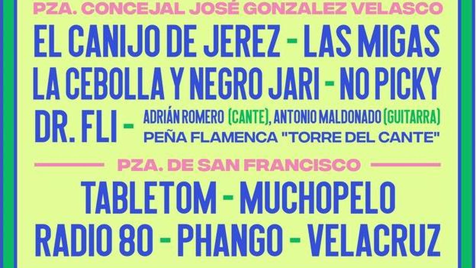 Parte del cartel de Callejea 2024