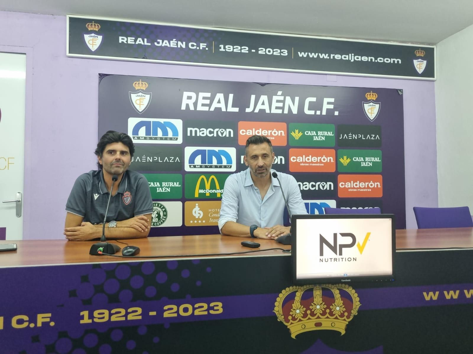 Manolo Herrero, en la rueda de prensa postpartido.