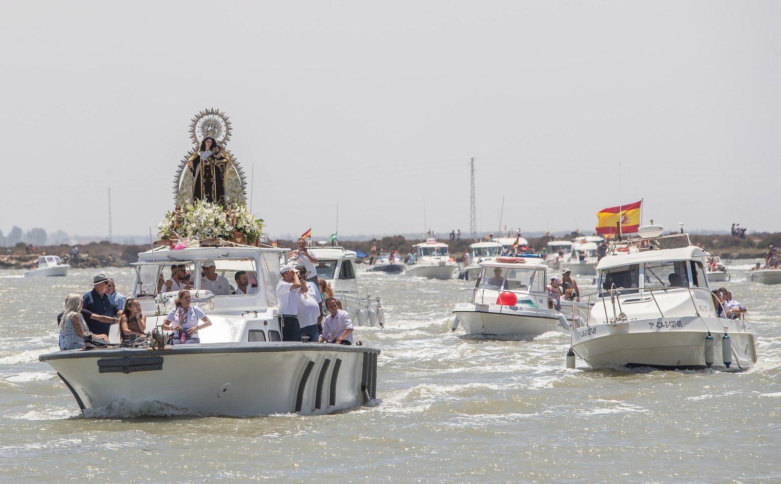 La procesión del Carmen de Gallineras, en imágenes