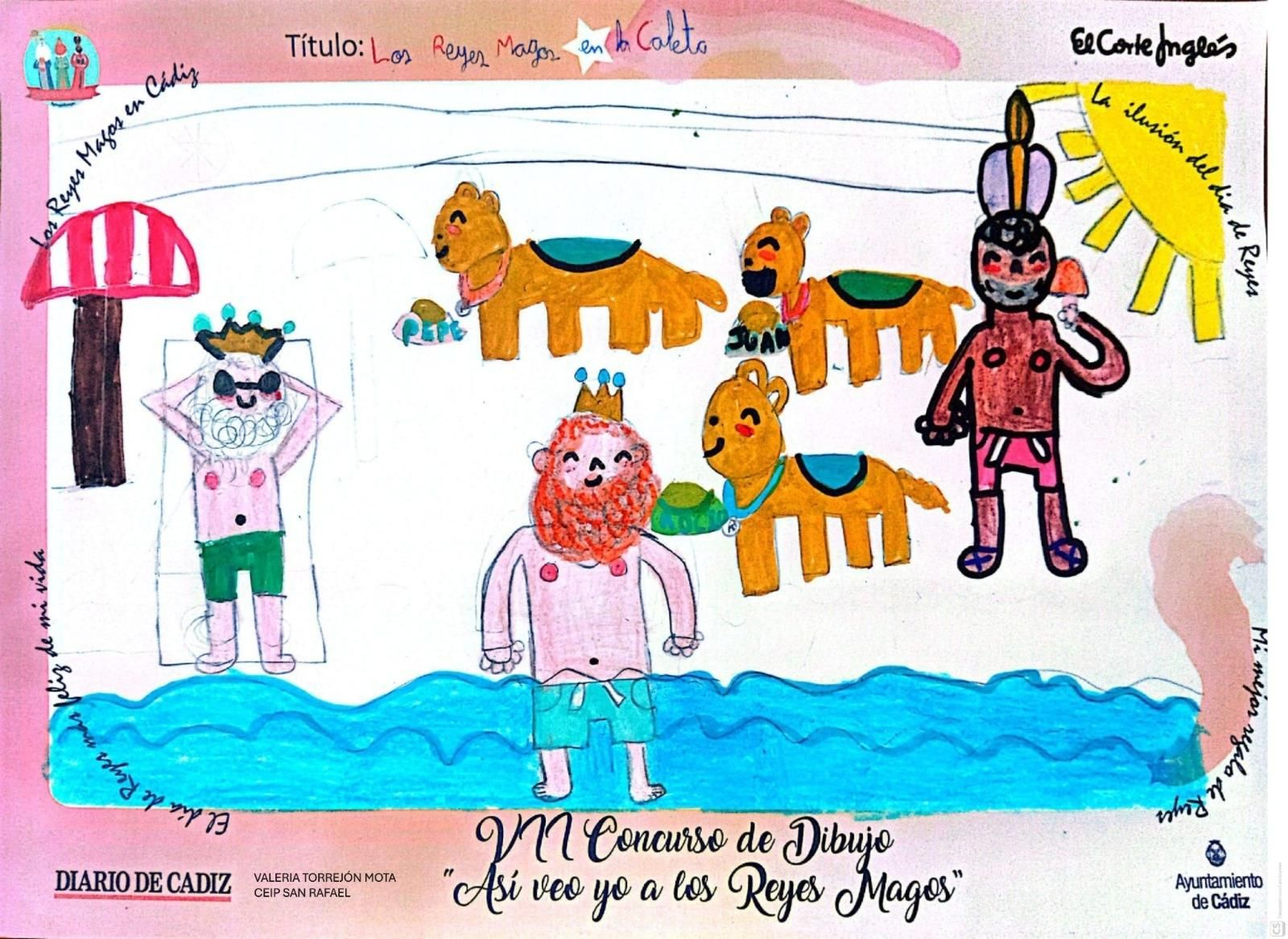 Los dibujos finalistas del concurso 'Así veo yo a los Reyes Magos'