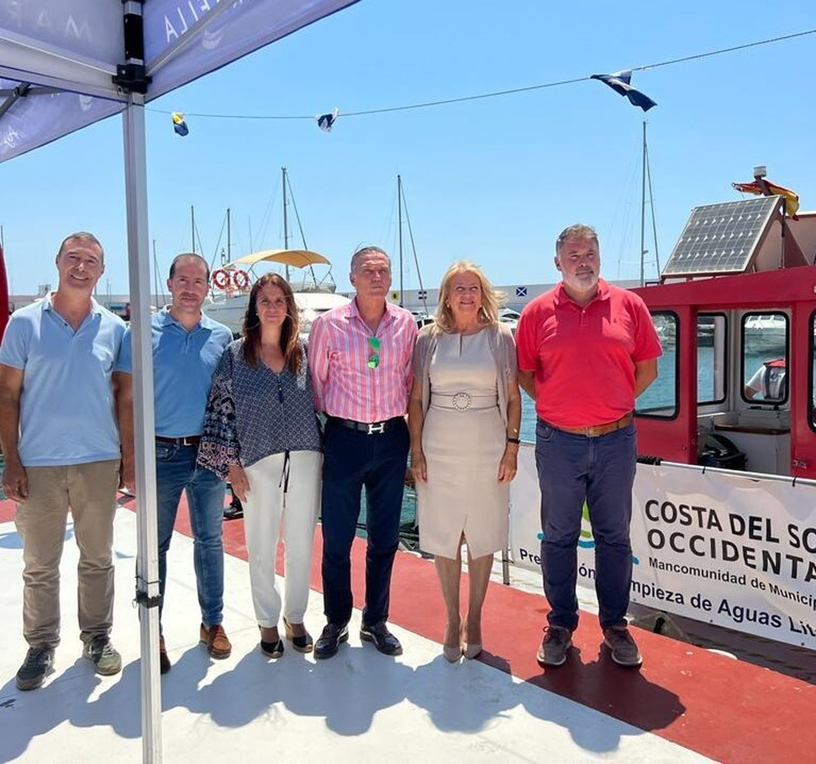 La presentación de las embarcaciones que se ha realizado en Marbella.