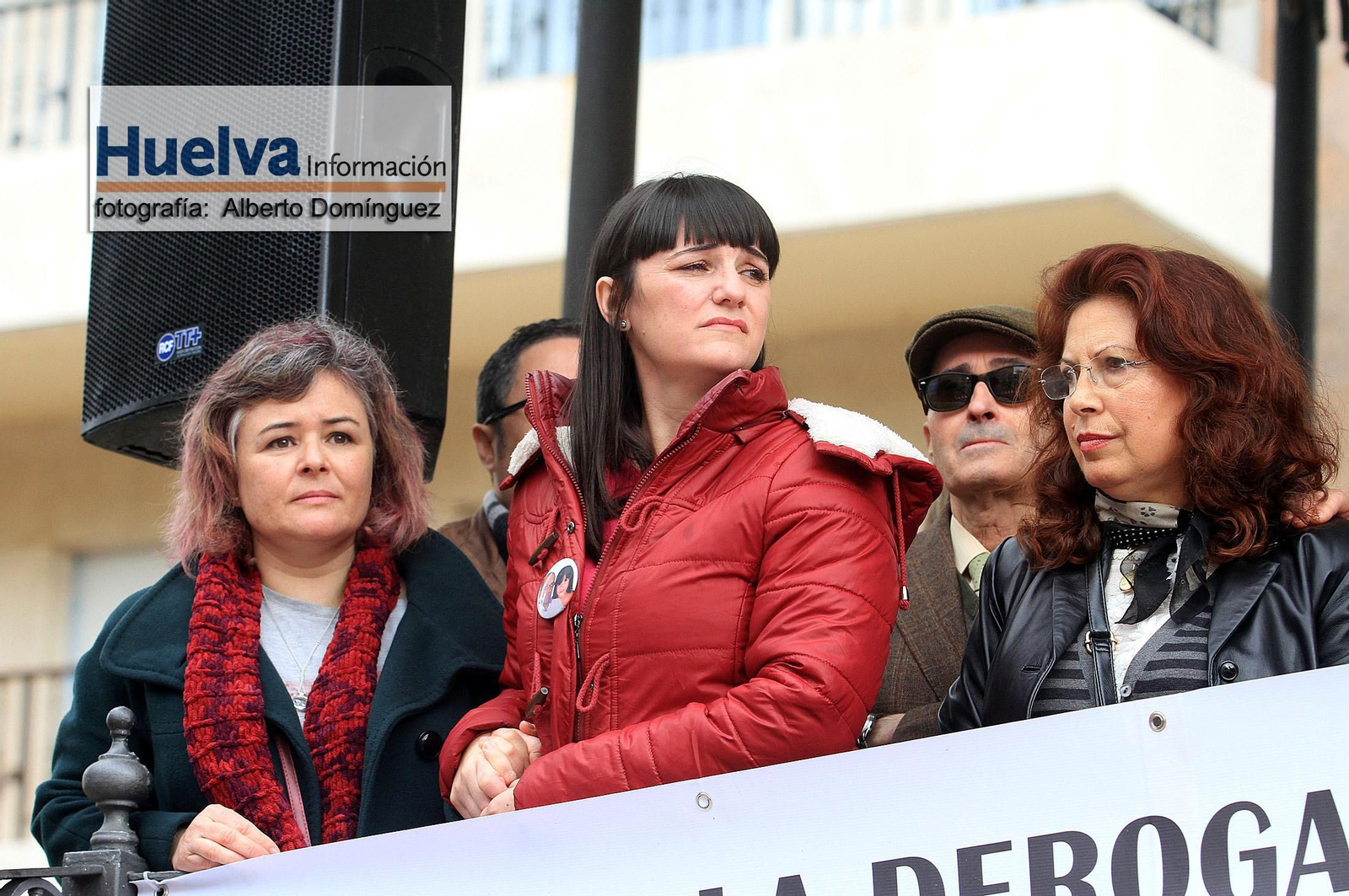 Imágenes de la manifestación contra la derogación de la prisión permanente revisable celebrada en Huelva