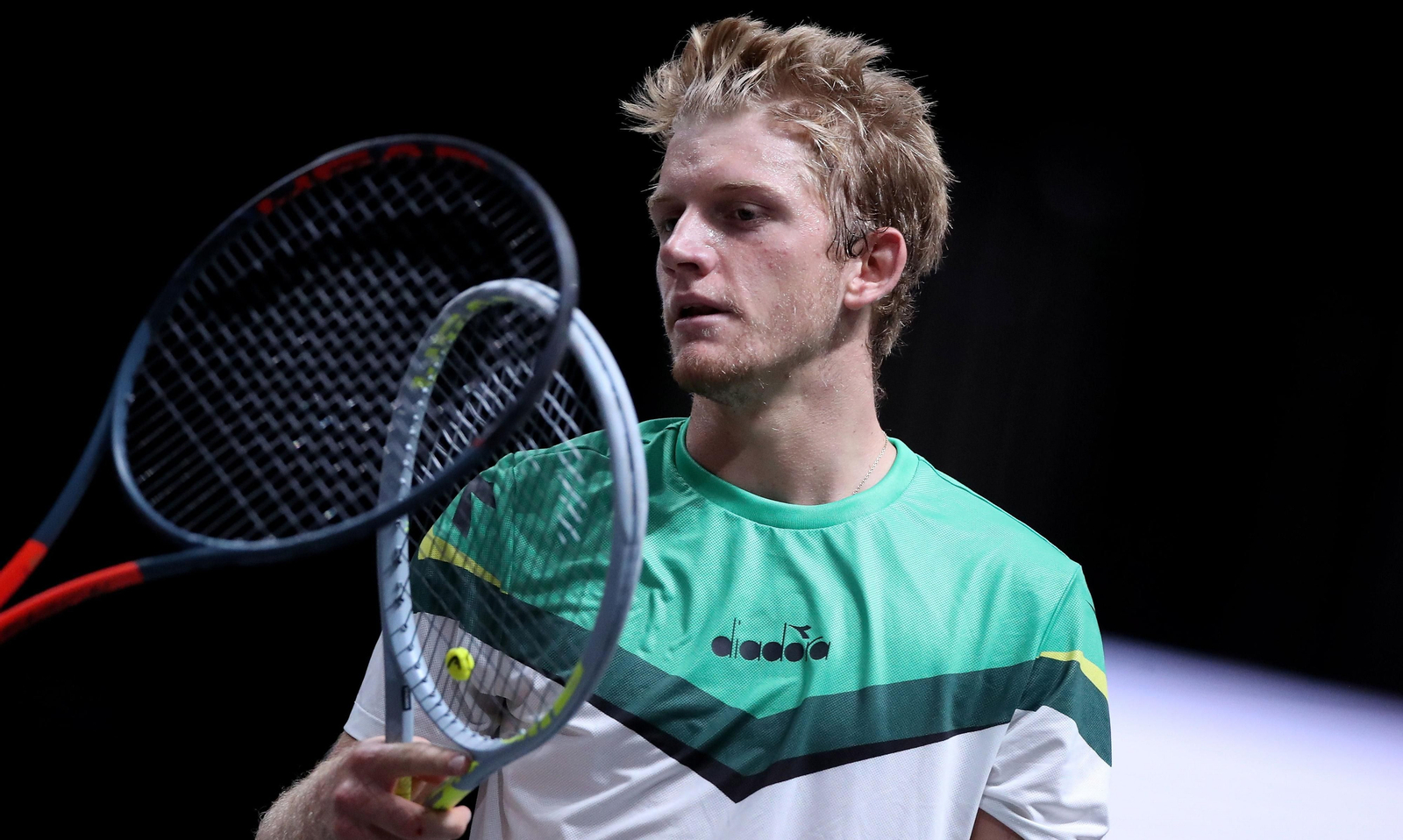 Alejandro Davidovich, tras el partido de Diego Schwartzman. Alejandro Davidovich, tras el partido de Diego Schwartzman.