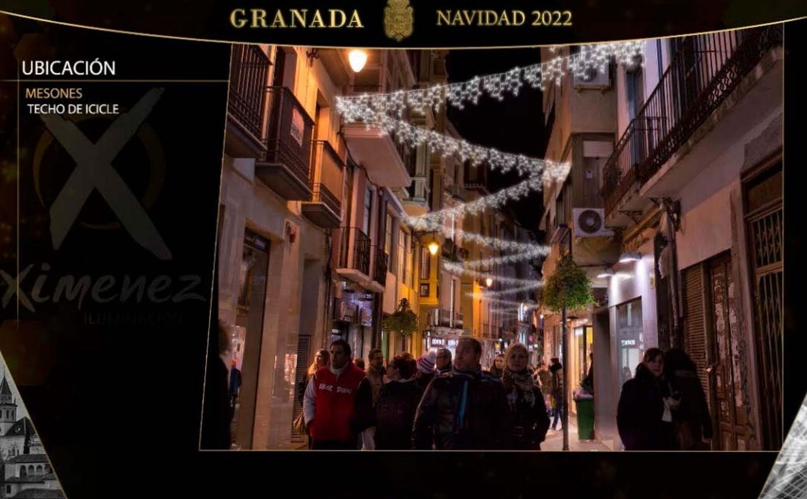 Estas son las luces de Navidad del Centro de Granada, calle por calle