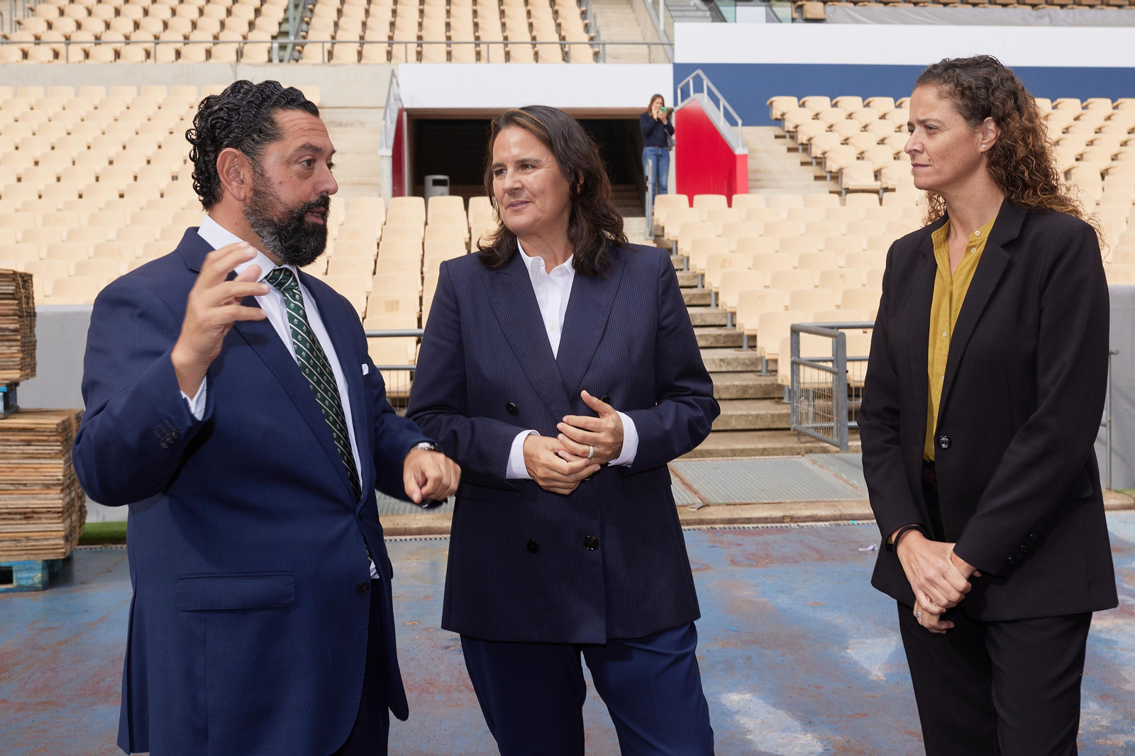 Las fotos del Estadio de la Cartuja para el tenis