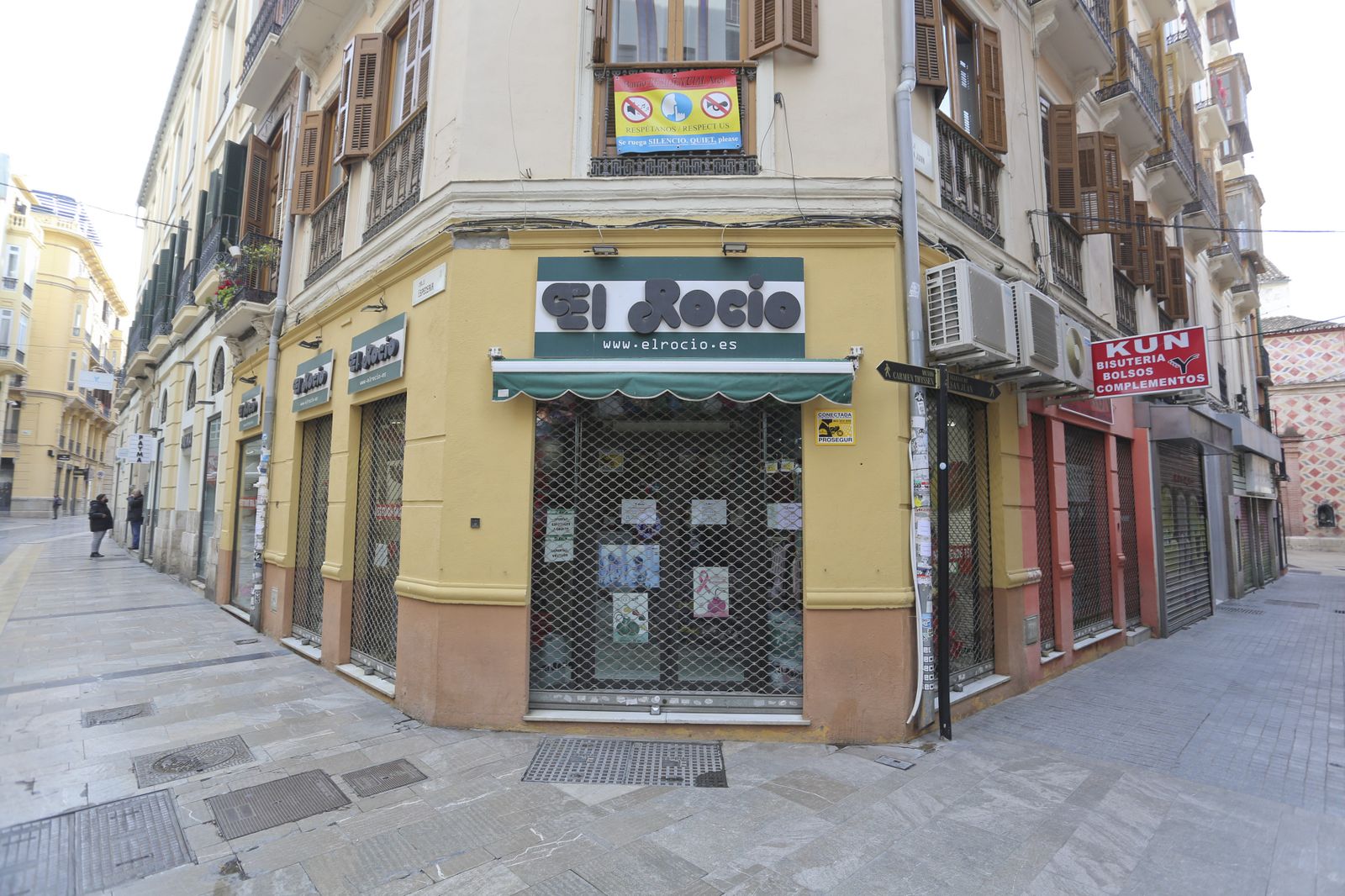 Málaga capital vive el primer día de su nuevo cierre