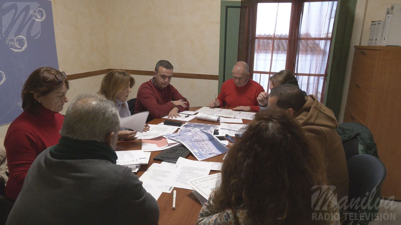 La Junta de Portavoces celebrada en el Ayuntamiento de Manilva.