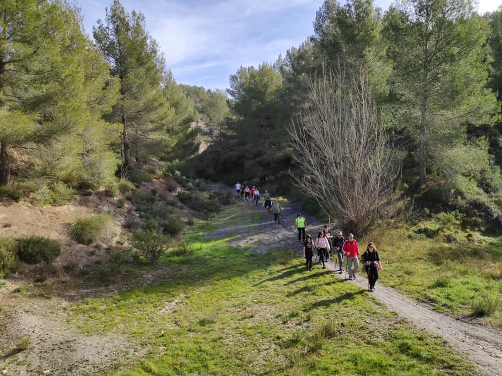 Más de 200 personas disfrutan de la ruta de senderismo de los parajes naturales de Vélez Rubio.