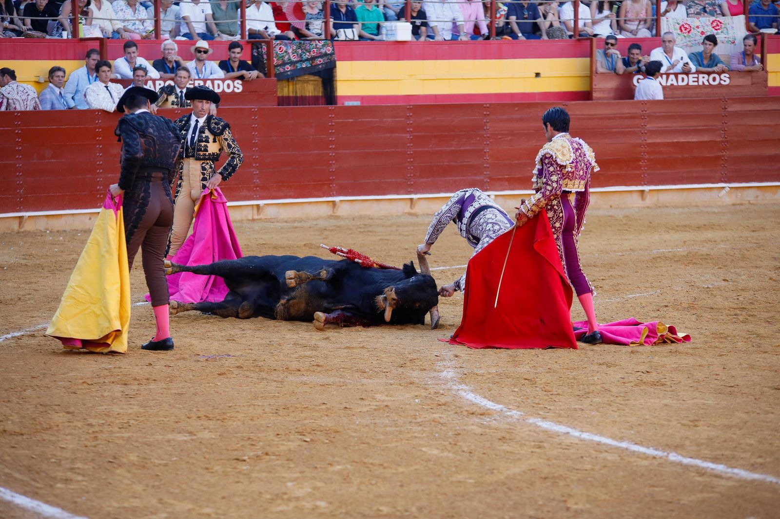 Corrida de toros en Roquetas, en imágenes