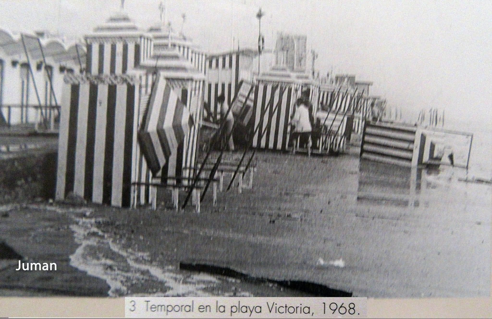 Temporal en la playa