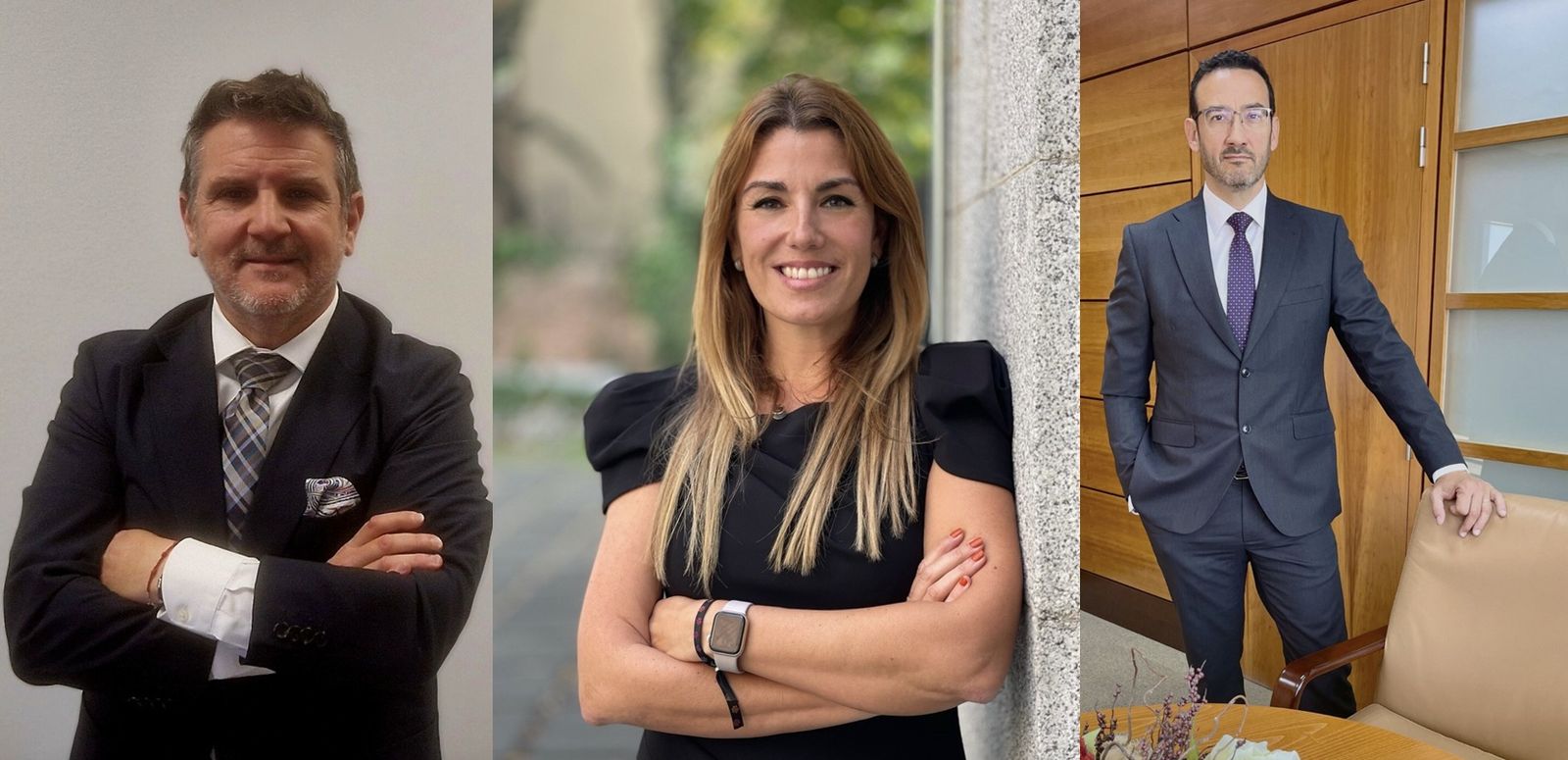 Los tres nuevos directores regionales de Mapfre en Andalucía.