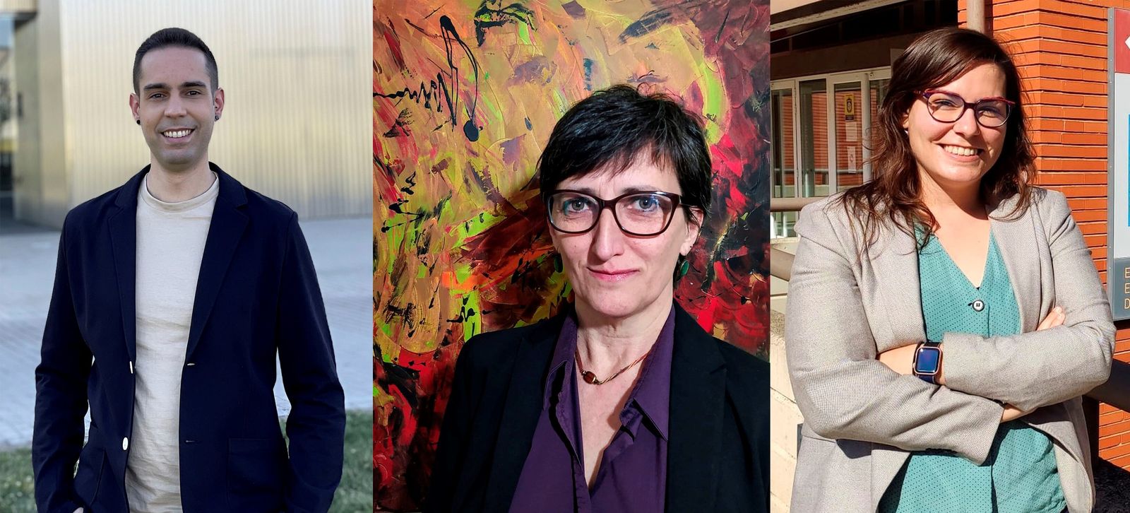 Alberto González-García (izquierda), María Dolores Rodríguez-Huerta (centro) y Ana Díez-Fernández (derecha), investigadores del estudio.