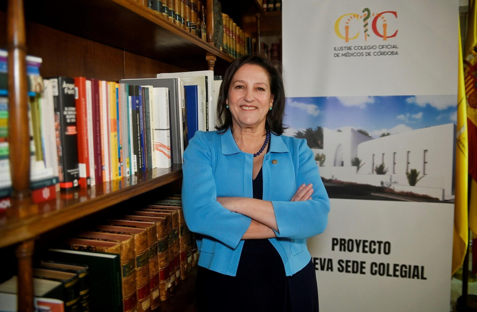 Carmen Arias, en el Colegio de Médicos de Córdoba.