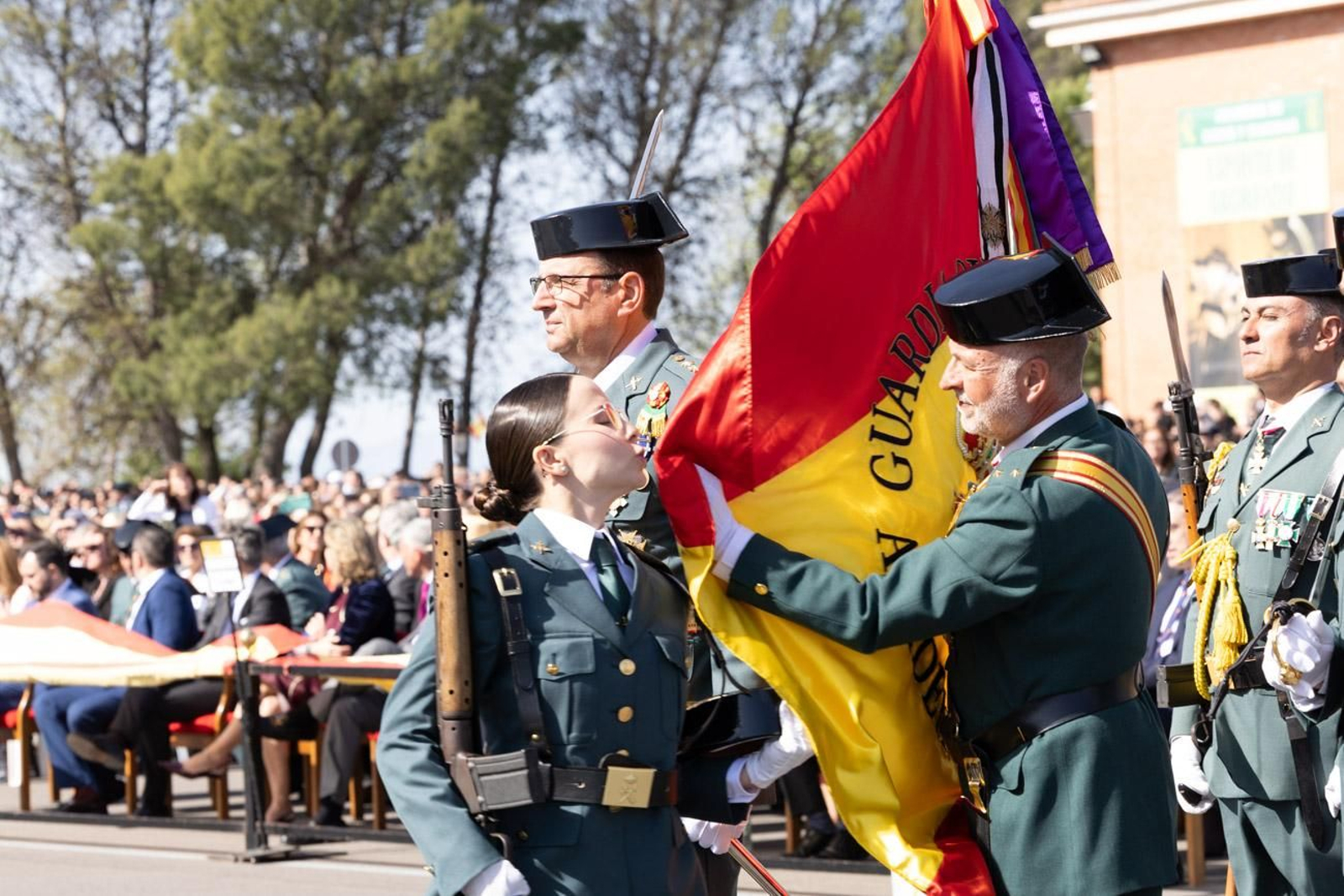 Acto de jura de bandera de la 130ª promoción de guardias civiles de la Academia de Baeza
