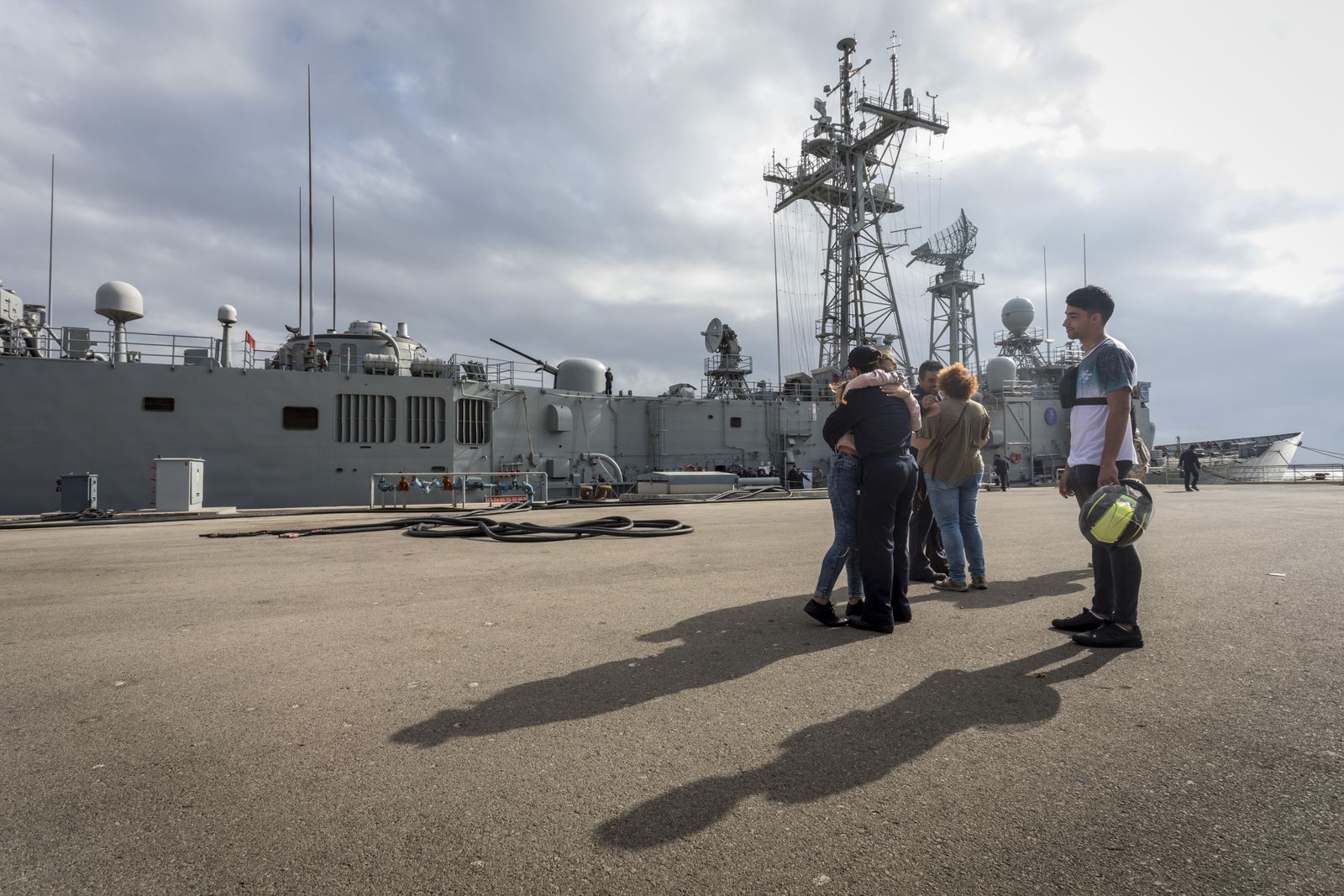 Salida de la fragata 'Reina Sofía'