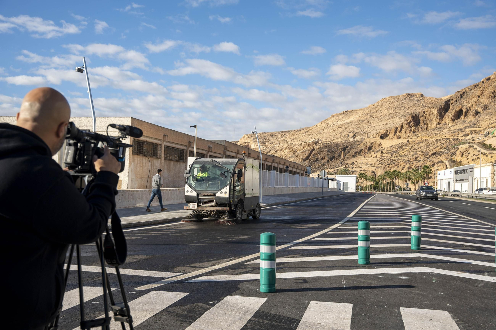 Los primeros usuarios del nuevo acceso al Puerto