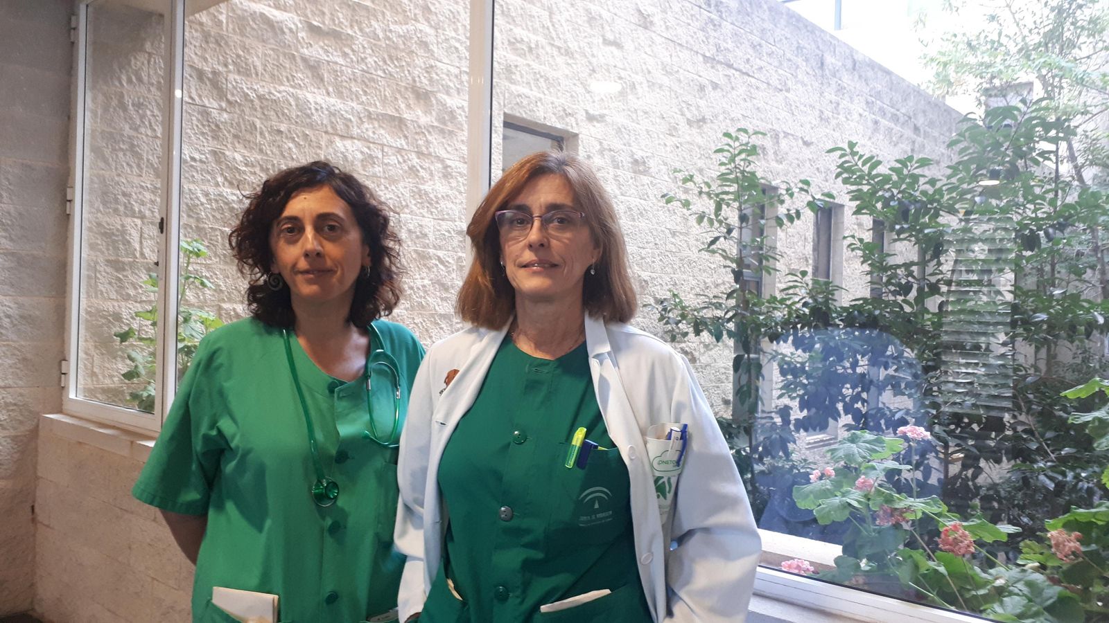 Las coordinadoras de Trasplantes Francisca Cabeza y Carmen García.