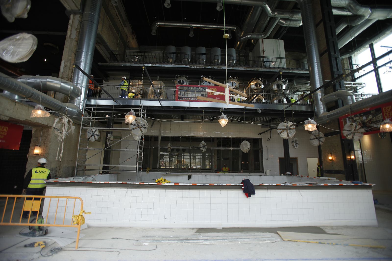 Obras en la "nueva" fábrica de Cruzcampo