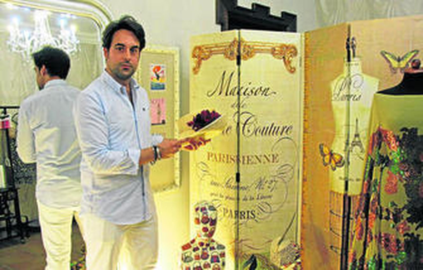 Javier Jiménez, en su taller.