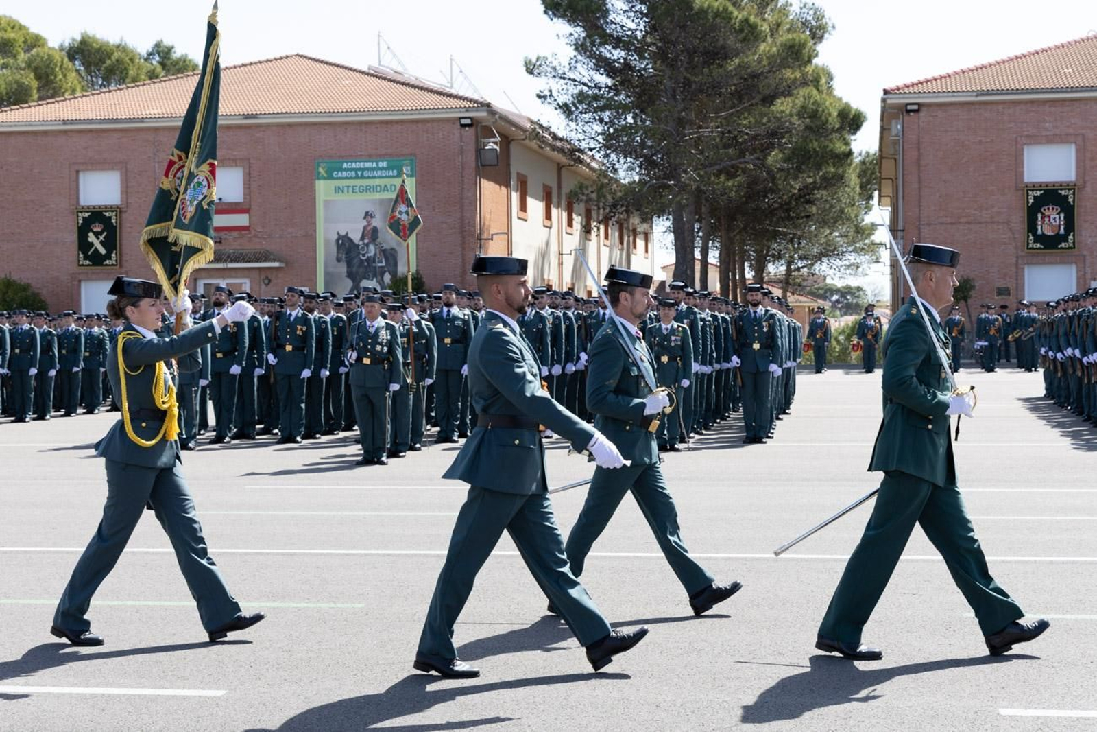 Jura de bandera de la 130ª promoción de guardias civiles de la Academia de Baeza
