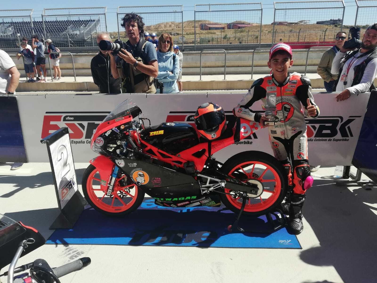 Sergio Bernal, piloto del Jerez Andalucía Motor Talent, en una carrera del pasado año.