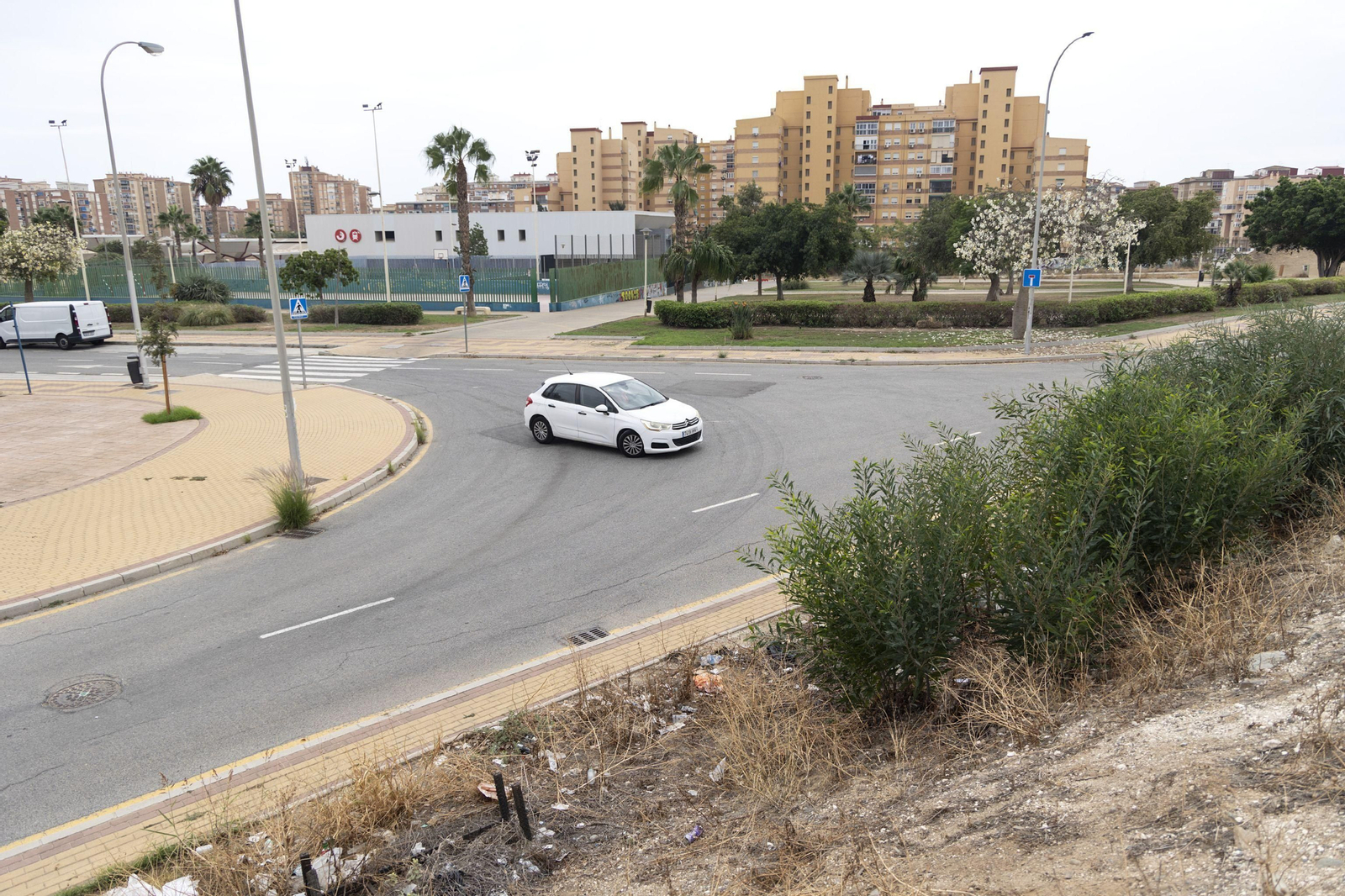Aspecto que presentaba este sábado a media mañana, la zona en la que fue hallada la bebé. Aspecto que presentaba este sábado a media mañana, la zona en la que fue hallada la bebé.