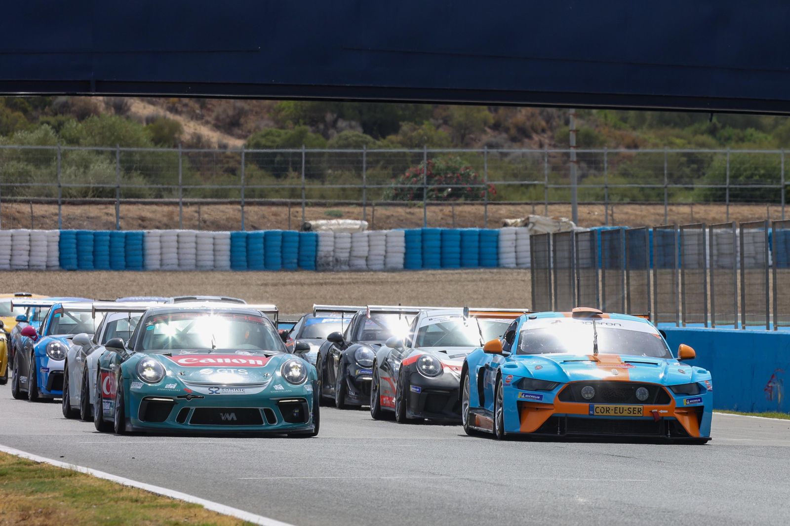 Formación de salida en la carrera del CER-GT.
