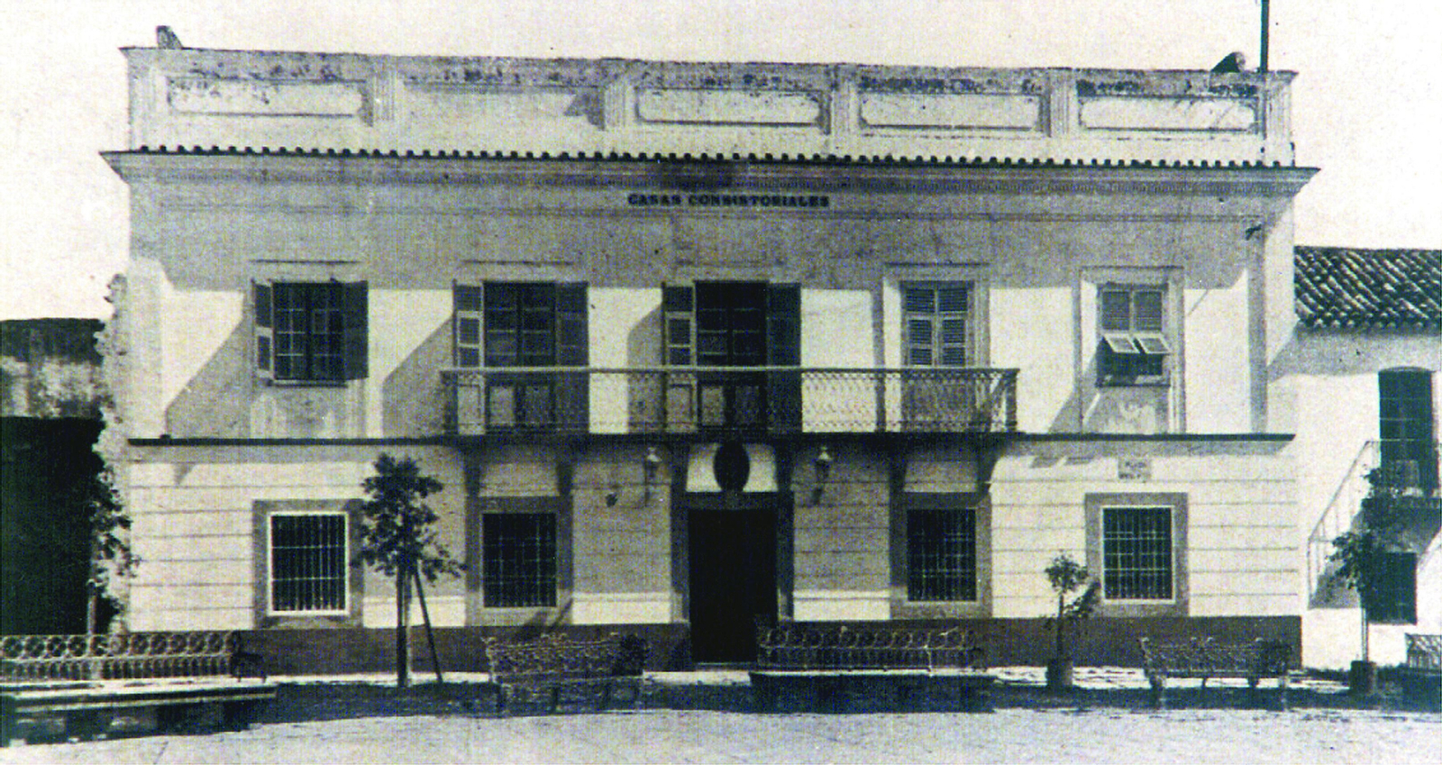 Imagen de época del Ayuntamiento de San Roque.