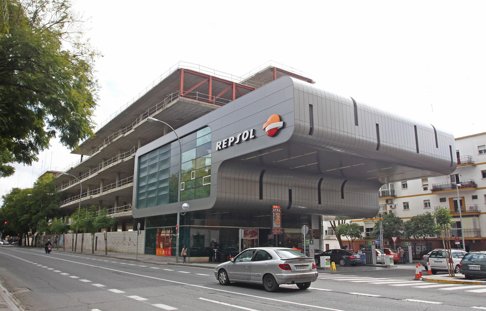 Estructura del edificio que acogerá las viviendas en Ramón y Cajal.