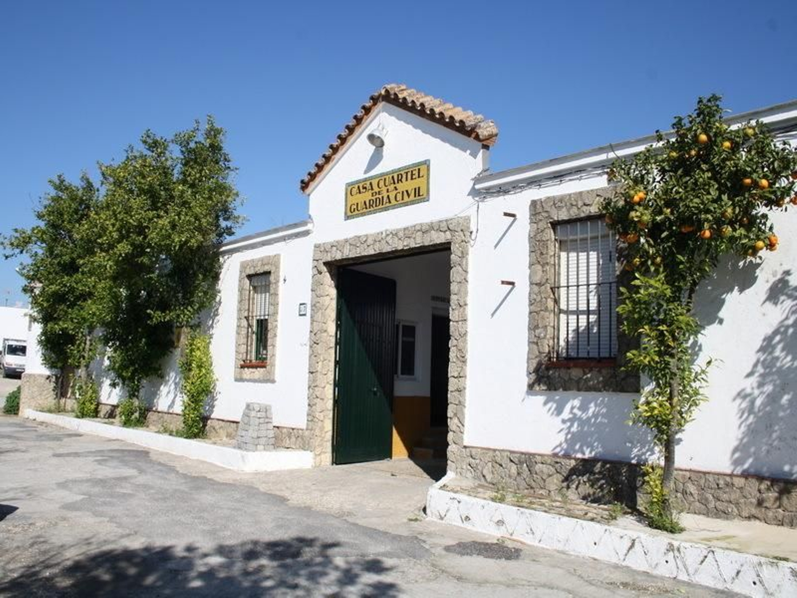 Aspecto que presentaba la antigua Casa Cuartel de la Guardia Civil de Benalup.