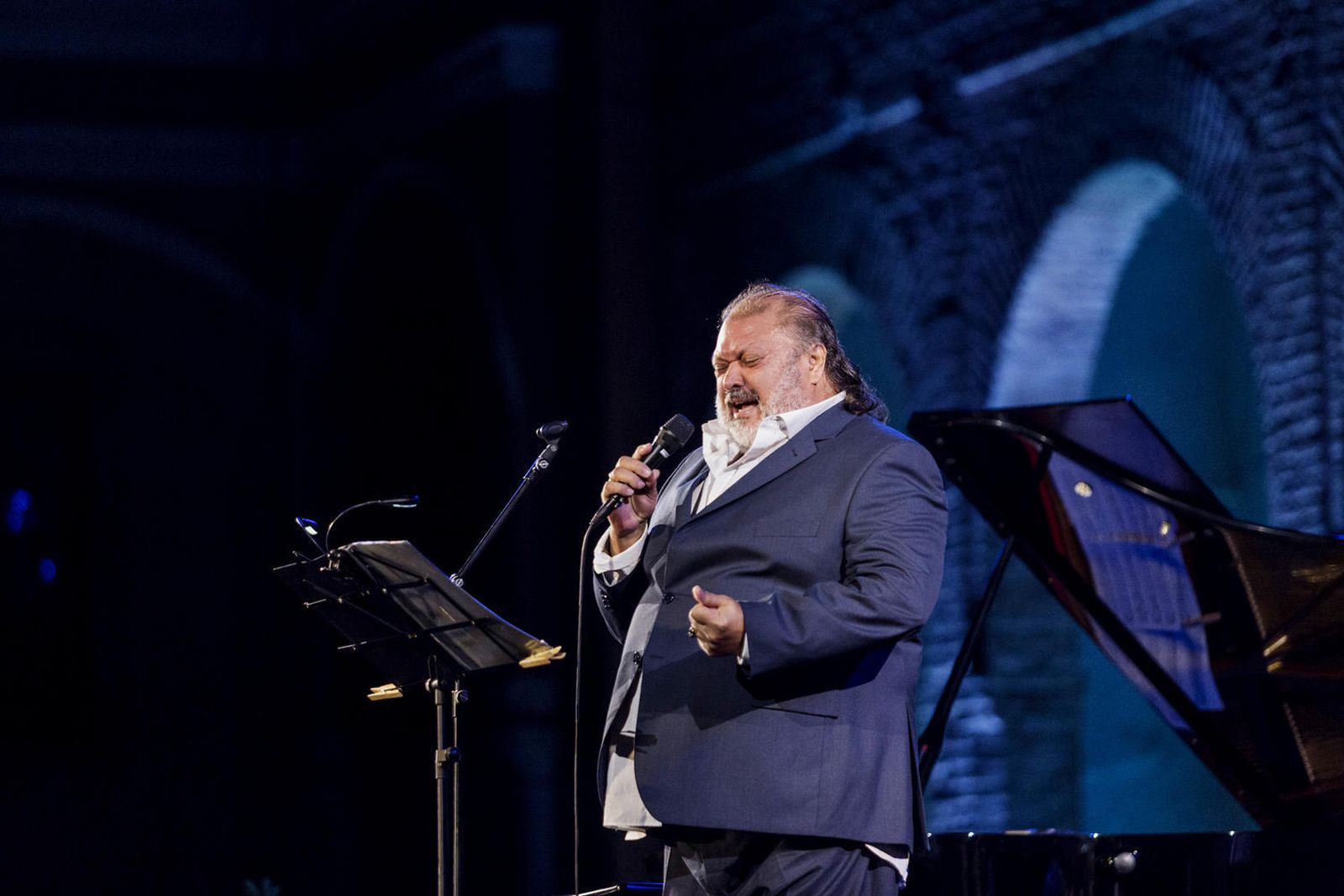 Parrita en el Alcázar de Sevilla en la Bienal de 2016.