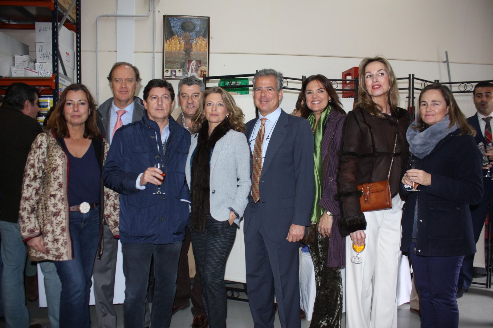 Miembros de la familia Hernández durante la presentación del nuevo obrador de la confitería.