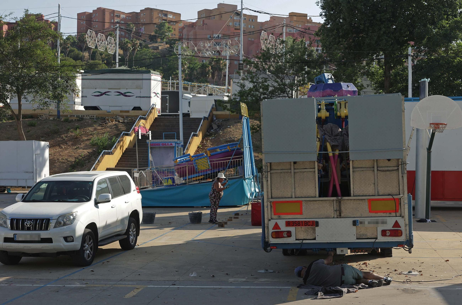 Fotos del desmontaje de la Feria Real de Algeciras