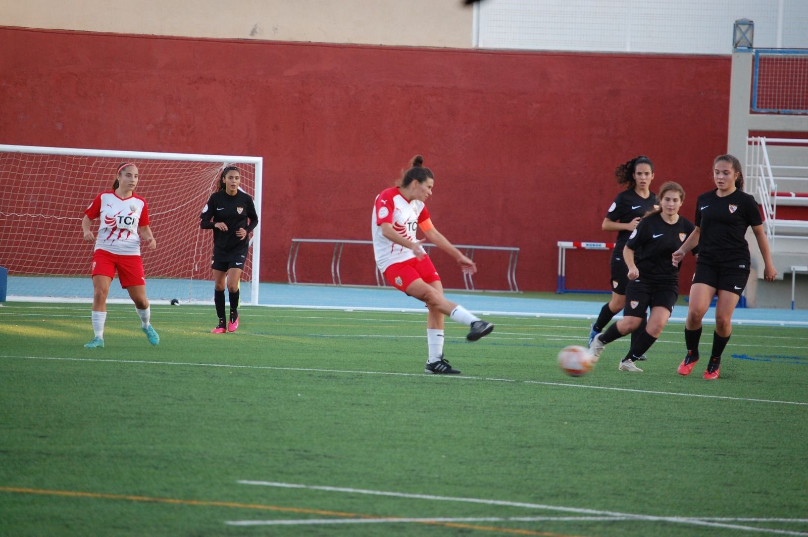 Anita París, en un partido.