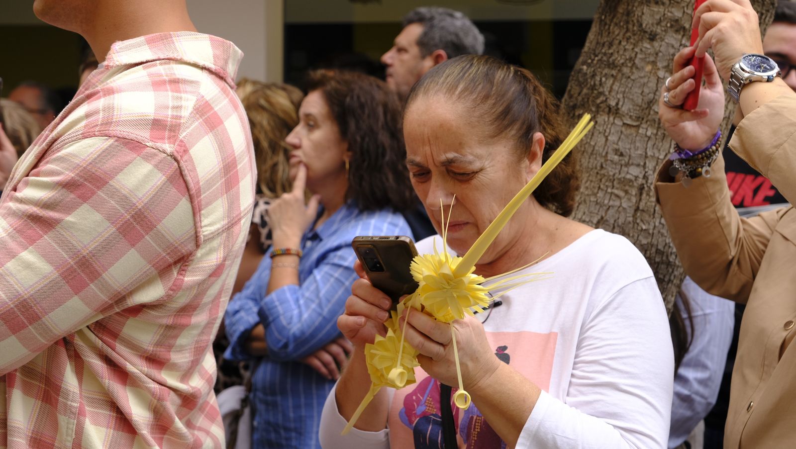 La Borriquita procesiona por las calles de Almería, en imágenes