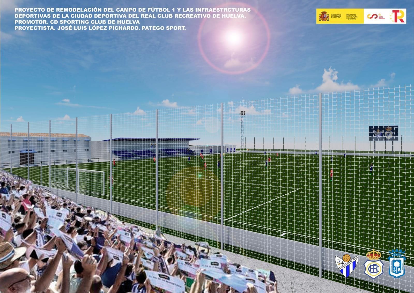 El mini estadio que tendrá la Ciudad Deportiva del Recreativo, en imágenes.