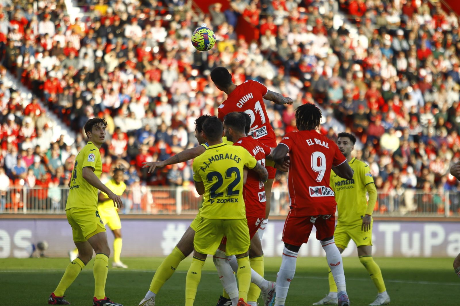 Imágenes de la derrota de la U.D. Almería ante el Villarreal por 0 a 2