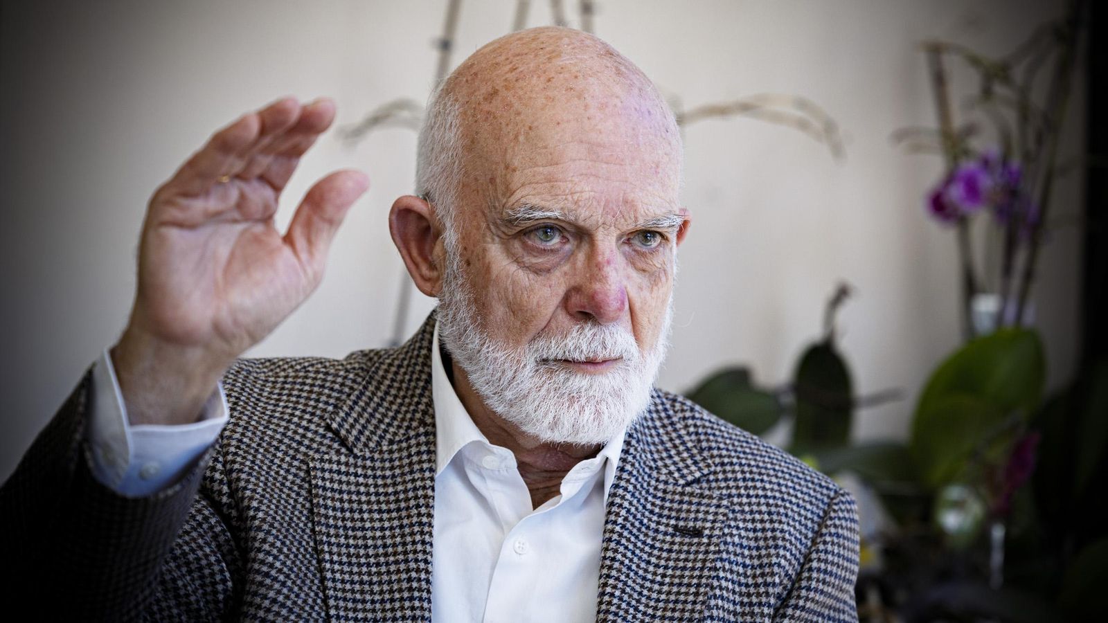 Agustín Rosety, ayer durante la entrevista.