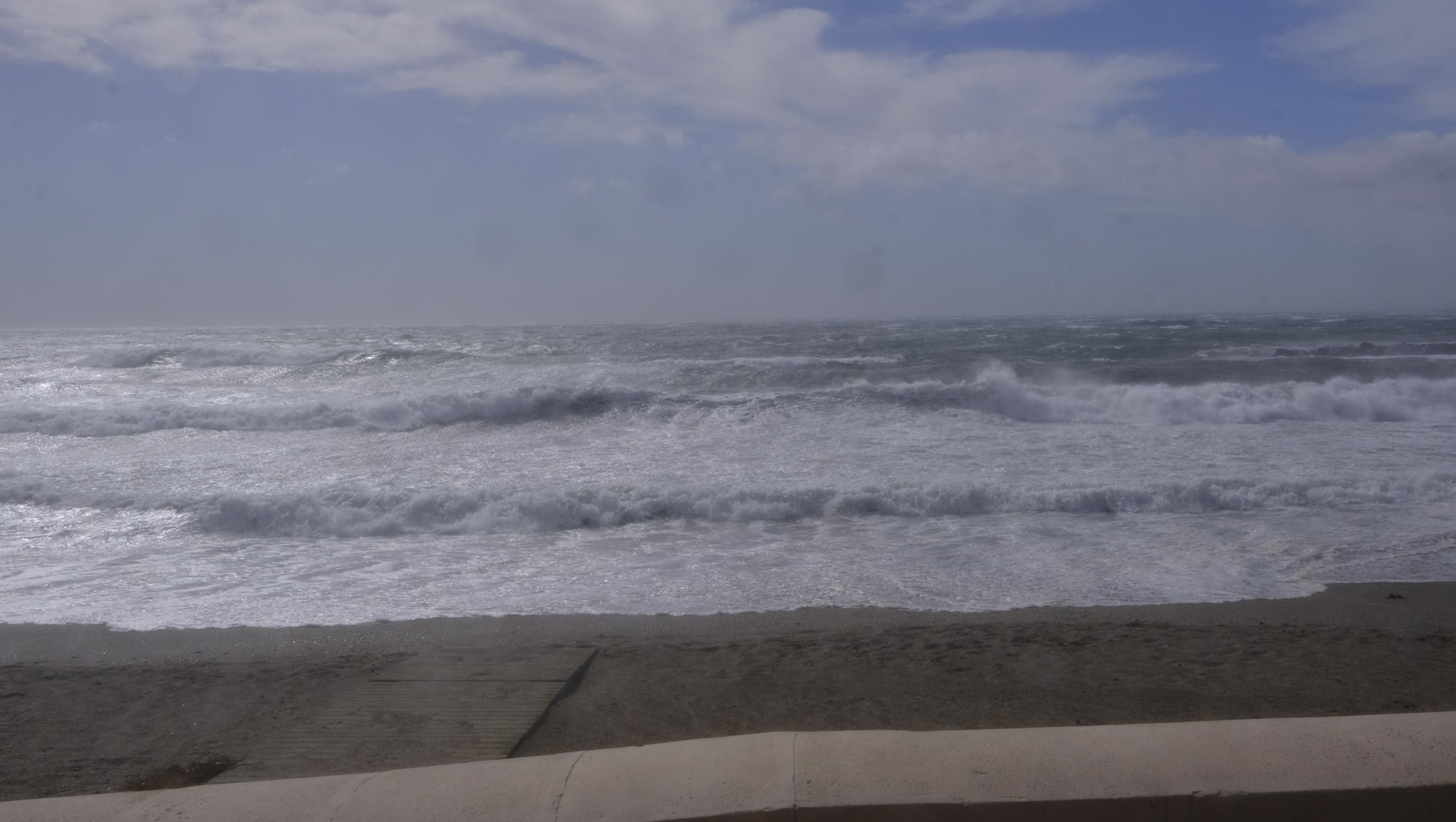Imágenes del temporal de viento en Almería