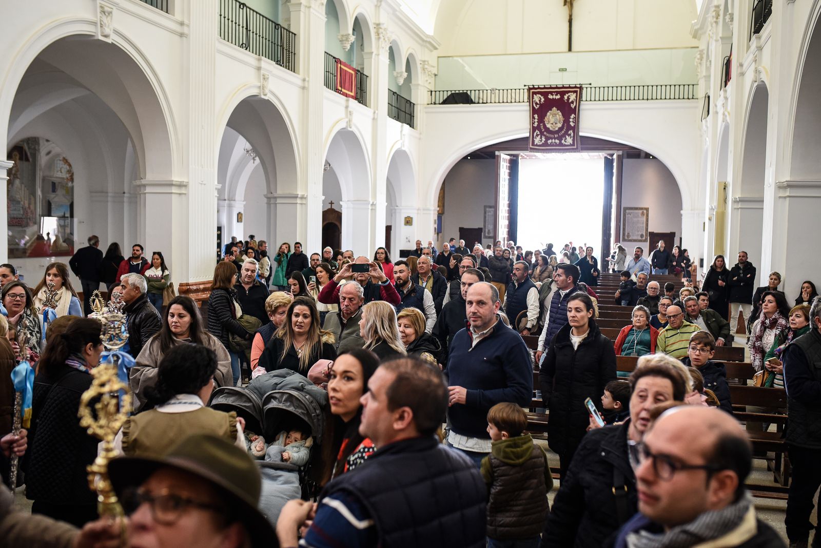 Imágenes del ambiente en la Aldea de El Rocío el domingo 26 de febrero