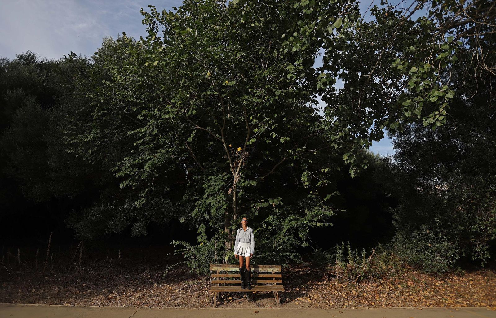 Fotos de Brisa Fenoy en la zona de Getares en Algeciras